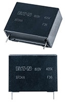 Eaton's DC-link Metalized Polypropylene Film Capacitors - EFDKx Series Image of Eaton's DC-link Metalized Polypropylene Film Capacitors - EFDKx Series