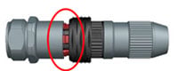 HARTING M12 Push-Pull Inner-Locking Shielded Connectors Image of HARTING M12 Push-Pull Inner-Locking Shielded Connectors