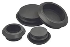 Skinned-Over Thermoplastic Rubber Grommets Image of Heyco Skinned-Over Thermoplastic Rubber Grommets