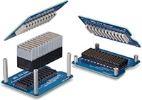 Hirose IT8 Series 56+Gbps BGA Mezzanine Connectors Image du connecteur mezzanine BGA de plus de 56 Gbps série ITI de Hirose