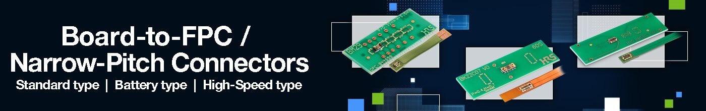 Narrow pitch connector banner
