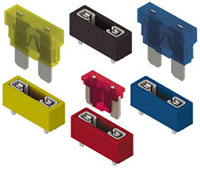 Keystone Electronics' Color-Coded, Auto Blade Fuse Holders Keystone Electronics 的顏色編碼車用插片式保險絲座圖片