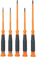 Klein Tools' Insulated Precision Screwdrivers and  Sets Abbildung: Isolierte Präzisions-Schraubendreher und -Schraubendrehersätze von Klein Tools