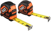 Klein Tools’ 16’ and 25’ Compact, Double-Hook Tape Measures Image of Klein Tools’ 16’ and 25’ Compact, Double-Hook Tape Measures