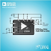 Analog Devices' LT3094 Ultra-Low Noise Negative Regulator Image of Analog Devices' LT3094 Ultra-Low Noise Negative Regulator