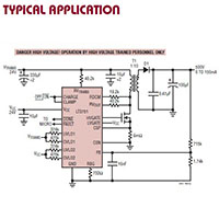Analog Devices LT3751 High-Voltage Capacitor Charger Imagen de cargador de capacitor de alto voltaje LT3751 de Analog Devices