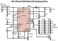 Analog Device's LT3756/LT3756-1 LED Controller Image of Analog Devices' LT3756/LT3756-1 LED Controller