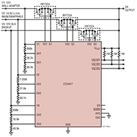 Analog Devices LTC4417 Supply Prioritizer - Typical Application Image of Analog Devices' LTC4417 Supply Prioritizer - Typical Application