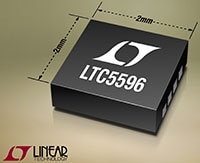 Analog Devices LTC5596 RMS Power Detector Image of Analog Devices' LTC5596 RMS Power Detector