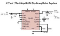 Analog Devices' LTM4622 Schematic Image of Analog Devices' LTM4622 Schematic