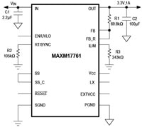 Analog Devices' MAXM17574/17575/17761 Himalaya Power Modules Image of Analog Devices' MAXM17574/17575/17761 Himalaya Power Modules