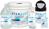 MicroCare's Stereze™ Workspace Cleaners and Hand Sanitizers Image of MicroCare's Stereze™ Workspace Cleaners and Hand Sanitizers