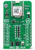 Mikroelektronika MIKROE-5527 GNSS 12 Click Board™ Image of Mikroelektronika MIKROE-5527 GNSS 12 Click Board™