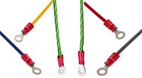 Molex's Quick Disconnect Solderless Ring Terminal Jumpers Image of Molex's Quick Disconnect Solderless Ring Terminal Jumpers