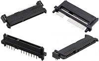 Molex's Serial ATA Connectors Kuvassa Molexin Serial ATA -liittimet