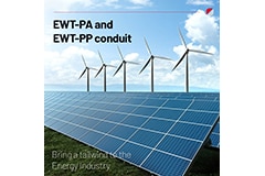 Gaines split-flex® séries EWT-PA/EWT-PP Image of murrplastik EWT-PA/EWT-PP split-flex® Series Conduits