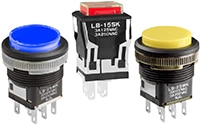 NKK LB Series Illuminated Pushbutton Switches Image of NKK LB Series Illuminated Pushbutton Switches