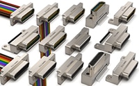 Omnetics MMDP/MMDS Series Micro-D Subminiature Connectors Image of Omnetics Micro-D Series Subminiature Connectors