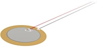 PUI Audio's Lead-Free Piezo Benders Bild der bleifreien Piezo-Biegeaktoren von PUI Audio