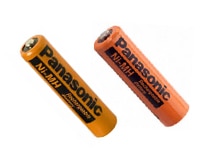 Panasonic's NiMH BK series Batteries Image des piles NiMH BK de Panasonic