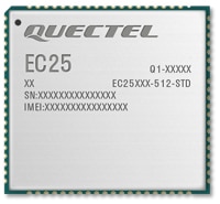 Quectel's EC25 Series LTE Modules Image des modules LTE série EC25 de Quectel