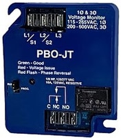 R-K Electronics PBO-JT, PBO-3P-T, and PBO-1P-T Digital Single- and Three-Phase Voltage Monitors Image of R-K Electronics PBO-JT/PBO-3P-T/PBO-1P-T Digital Single and Three Phase Voltage Monitors