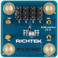Richtek's RT5707 Ultra-Low IQ HCOT Buck Converter Evaluation Board Image of Richtek's RT5707 Ultra-Low IQ HCOT Buck Converter Evaluation Board