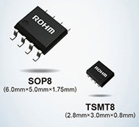 ROHM’s 6th Generation 40 V/60 V MOSFETs Immagine dei MOSFET 40 V/60 V di sesta generazione di ROHM