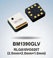 ROHM's BM1390GLV IPX8 Rated Barometric Pressure Sensor IC Image of ROHM's BM1390GLV IPX8 Rated Barometric Pressure Sensor IC