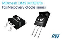 STMicroelectronics' 600 V MDmesh DM2 MOSFETS Image of STMicroelectronics' 600 V MDmesh DM2 MOSFETS