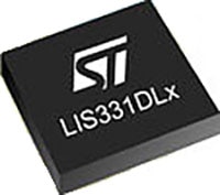 STMicroelectronics' LIS331 Series Accelerometers Image of STMicroelectronics' LIS331 Series Accelerometers