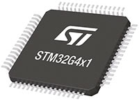 STMicroelectronics STM32G491 Mixed-Signal Access Line MCUs Kuvassa STMicroelectronics STM32G491 Access-sarjan mikrokontrollerit sekasignaaleille