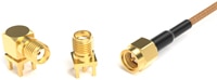 Samtec's SMA 50 Ohm RF Connectors and Cables Image des câbles et connecteurs RF SMA 50 Ω de Samtec