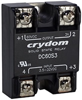 Sensata/Crydom’s DC60 Series Panel Mount Solid State Relays Image of Sensata/Crydom’s DC60 Series Panel Mount Solid State Relays