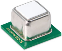 Sensirion's SCD40 CO2 and RH/T Miniature Sensor Module Image du module miniature SCD40 de capteur de CO2, de température et d'humidité relative de Sensirion