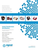 Signal Transformer's Linear Transformer At-A-Glance Image of Signal Transformer's Linear Transformer At-A-Glance