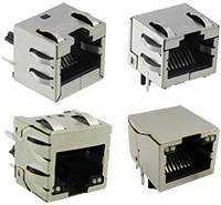 Stewart Connector's SS-60300 Series of Ethernet Modular Jacks Image of Stewart Connector's SS-60300 Series of Ethernet Modular Jacks