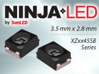 SunLED's NinjaLED PLCC2 SMD LEDs Image of SunLED's NinjaLED PLCC2 SMD LEDs