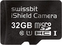 Swissbit's PS-45u Series iShield Camera microSD Card Image of Swissbit's PS-45u Series iShield Camera microSD Card
