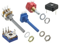 TE Connectivity AMP's Citec Spindle Operated Potentiometers Image des potentiomètres munis d'un axe de commande Citec de TE Connectivity AMP