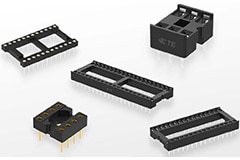 Dual In-Line Package (DIP) Sockets Image of TE Connectivity AMP Connectors Dual In-Line Package (DIP) Sockets