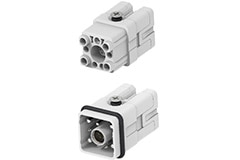 HQ-4/4/6 ไฮบริดแทรกพร้อม Cat5 อีเธอร์เน็ต Image of TE Connectivity AMP Connectors HQ-4/4/6 Hybrid Insert with Cat5 Ethernet