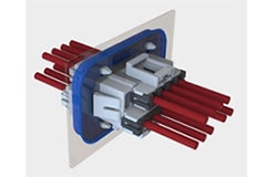 Image of TE Connectivity AMP Power Double-Lock Multi-Load Connectors with Foaming Protection