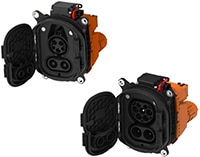 TE Connectivity Deutsch ICT Connectors' HIVONEX High-Power Charging Inlets Image des prises de recharge haute puissance Hivonex de TE Connectivity Deutsch ICT Connectors