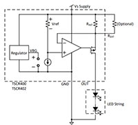 Taiwan Semiconductor's TSCR40x LED Drivers Image of Taiwan Semiconductor's TSCR40x LED Drivers