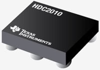 Texas Instruments' HDC2010 Humidity and Temperature Digital Sensor Image of Texas Instruments' HDC2010 Humidity and Temperature Digital Sensor