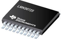 Texas Instruments' LMK00725 Clock Fanout Buffer Imagen del búfer de distribución del reloj LMK00725 de Texas Instruments
