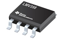 Texas Instruments' LMV358 Low-Voltage, Rail-to-Rail Output, Operational Amplifier Image de l'amplificateur opérationnel à sortie rail-à-rail basse tension LMV358 de Texas Instruments
