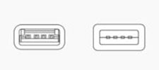 USB Type-A connector Image of USB Type-A connector