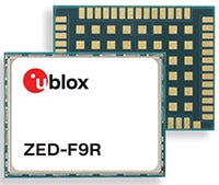 u-blox's ZED-F9R High-Precision Sensor Fusion GNSS Solution Image of u-blox's ZED-F9R High Precision Sensor Fusion GNSS Solution
